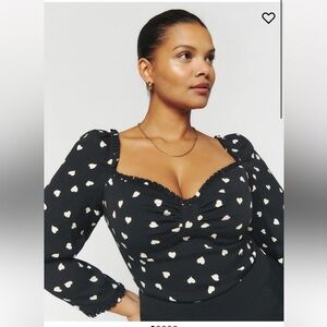 Reformation Meriah top ES, size 20
